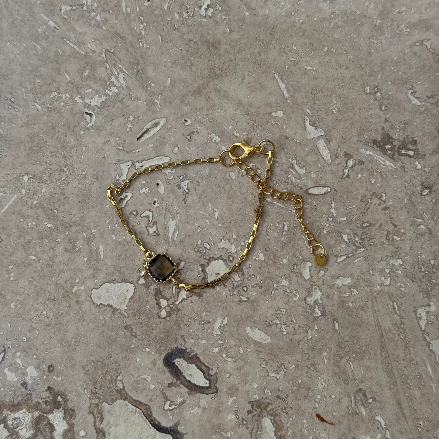 Bracelet ✨Pétale Brune✨ Doré