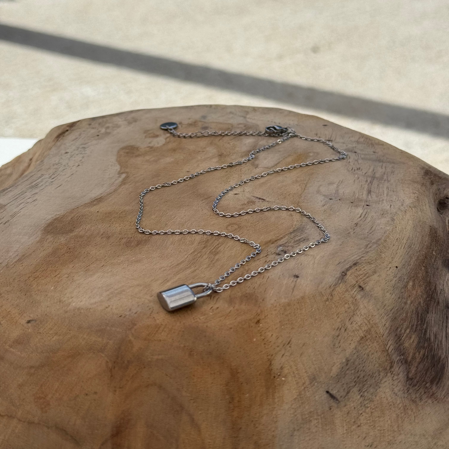 Collier ✨Verrou d'Amour Argenté✨