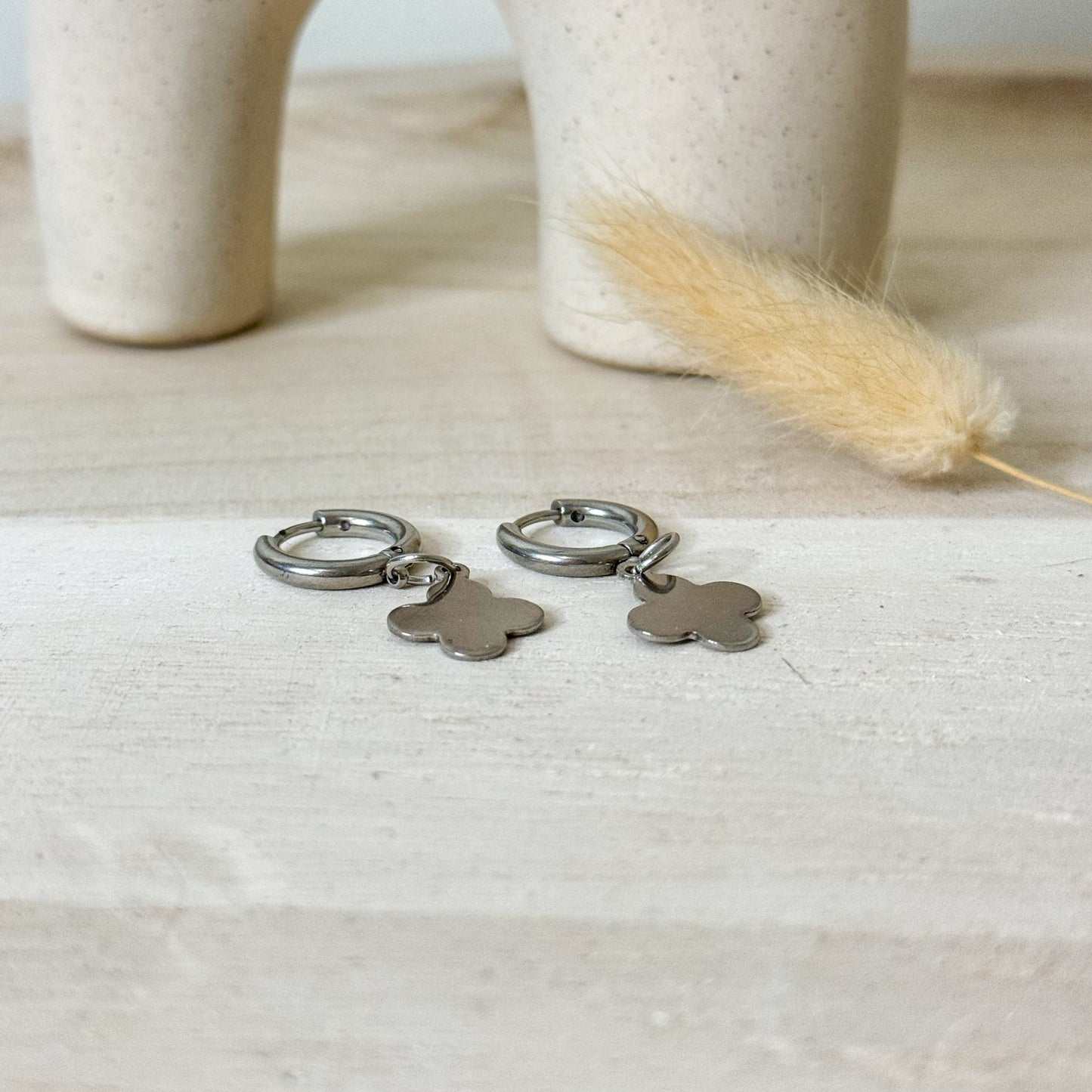 Boucles d'Oreilles ✨Chance Éternelle Argentée✨