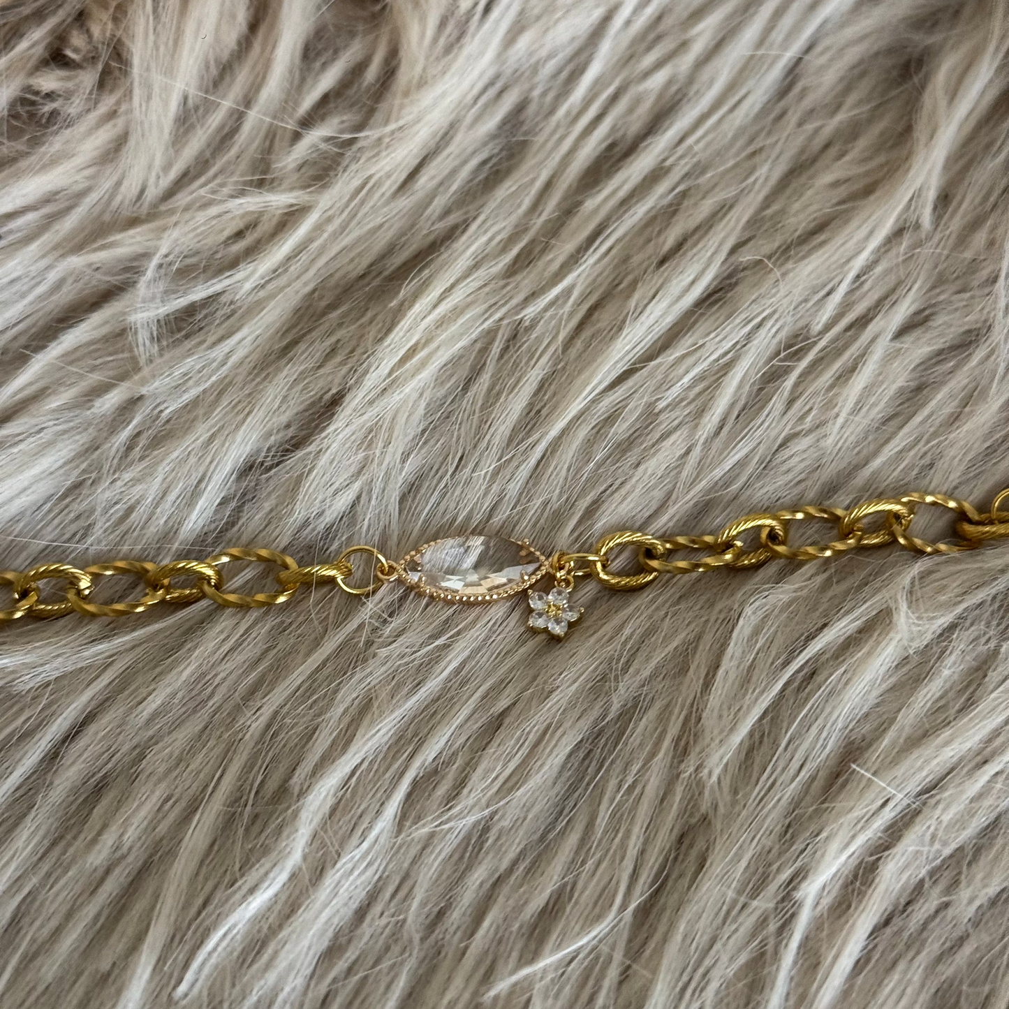 Bracelet ✨Rosée Cristalline Dorée✨