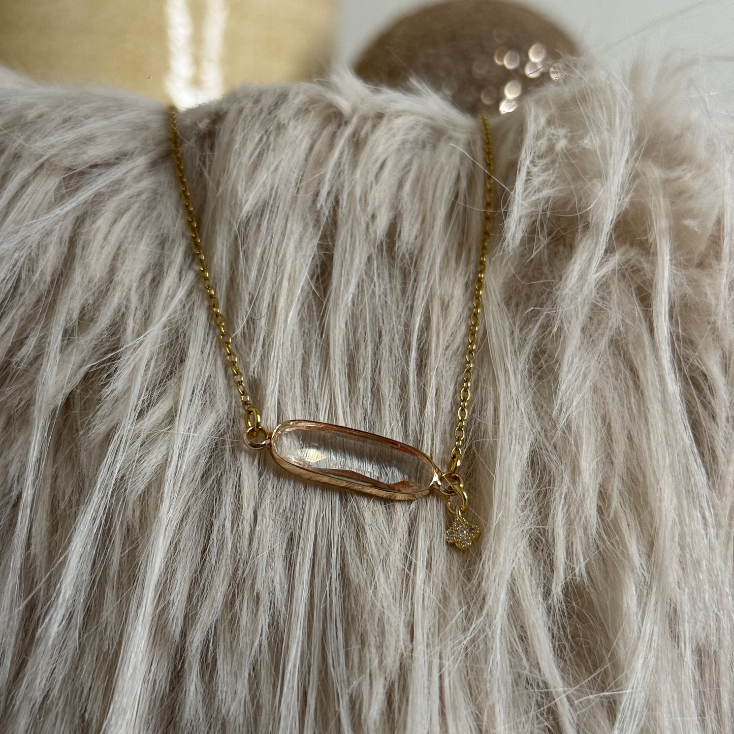 Collier ✨Reflet de Glace Doré✨