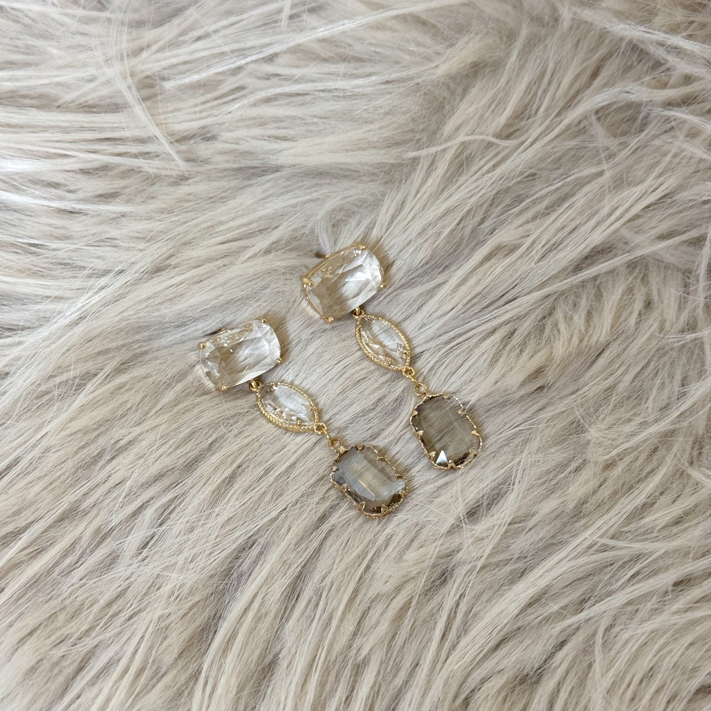 Boucles d'Oreilles ✨Clarté de Velours Dorée✨
