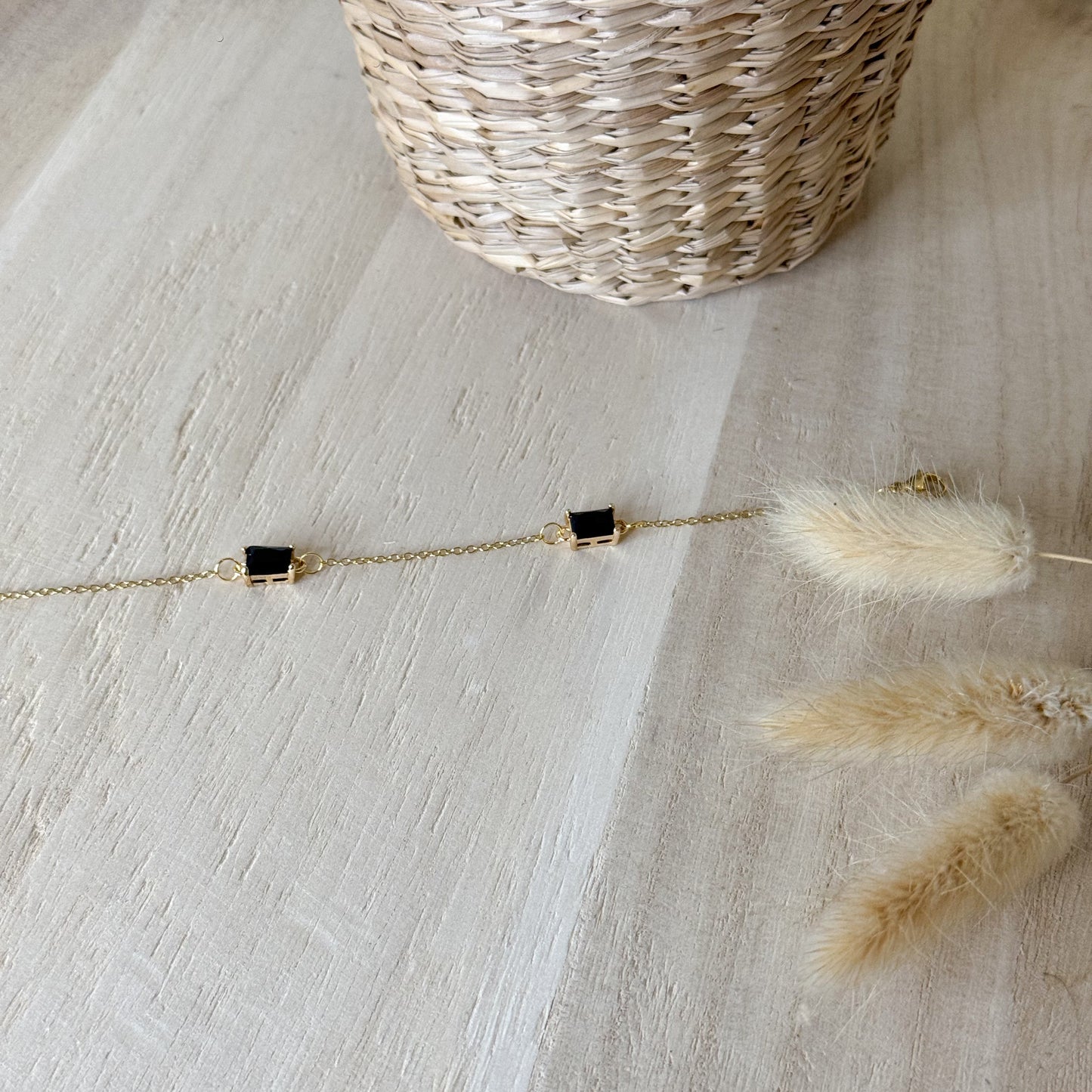 Bracelet ✨Verre de Nuit Doré✨