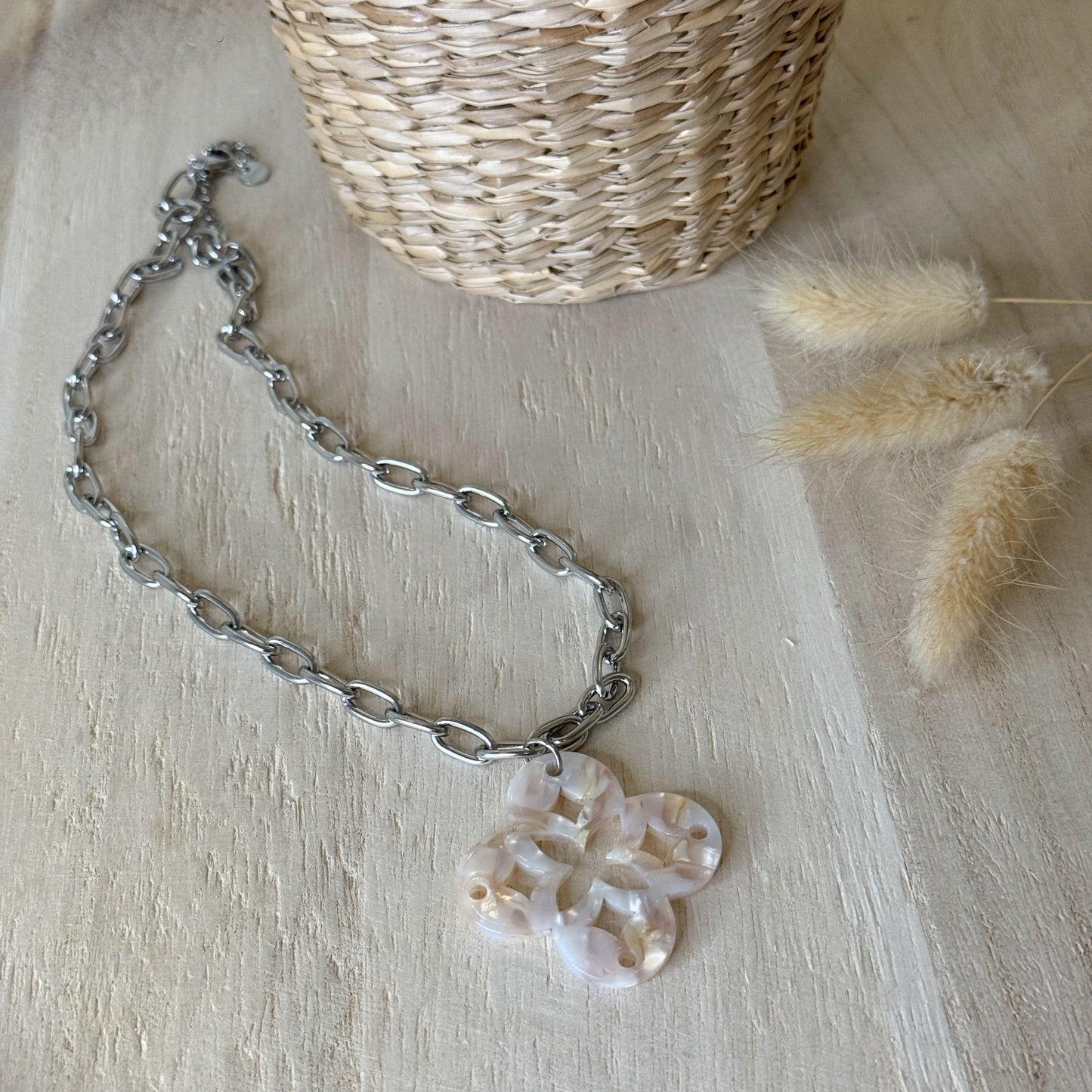 Collier ✨Bold Mosaic Argenté✨