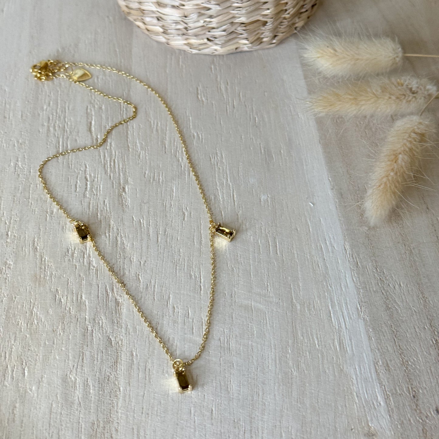 Collier ✨ Éclat Mandarine Doré✨