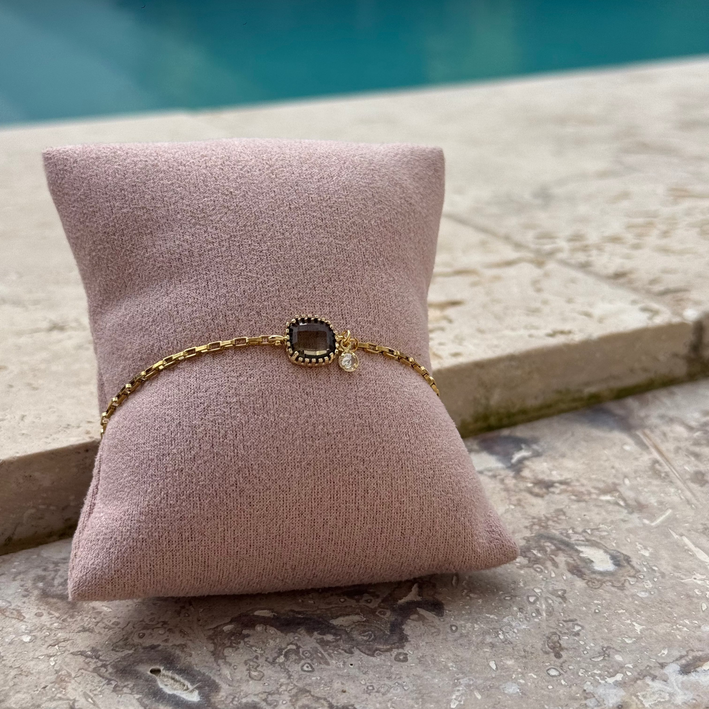 Bracelet ✨Pétale Brune✨ Doré