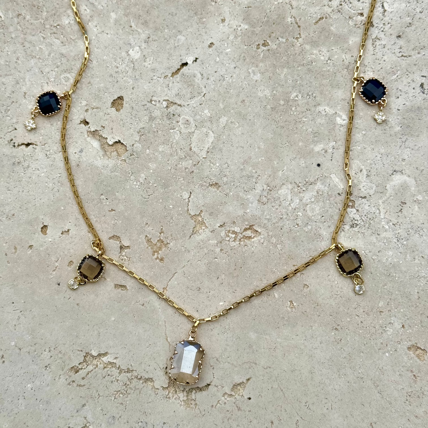 Collier Sautoir ✨Ombres Scintillantes✨