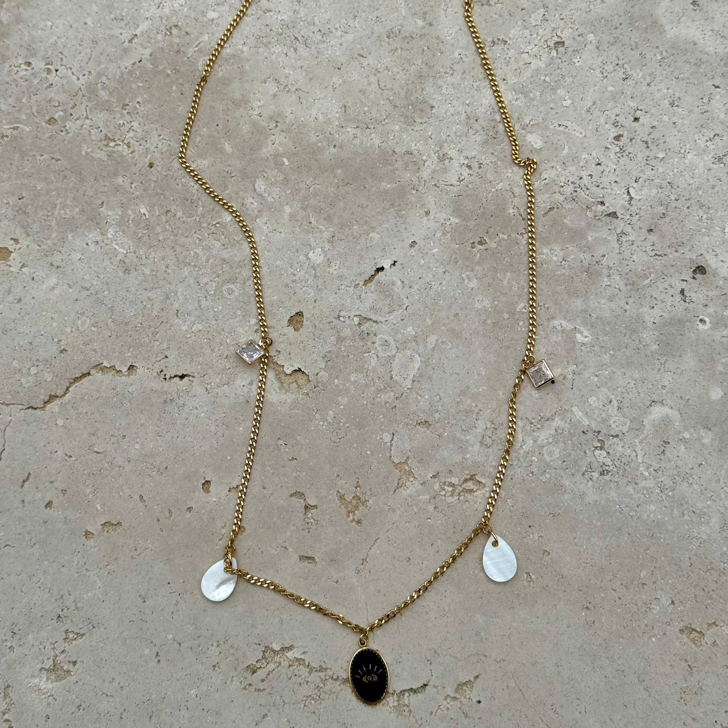 Collier Sautoir ✨Cœur d’Ombre✨