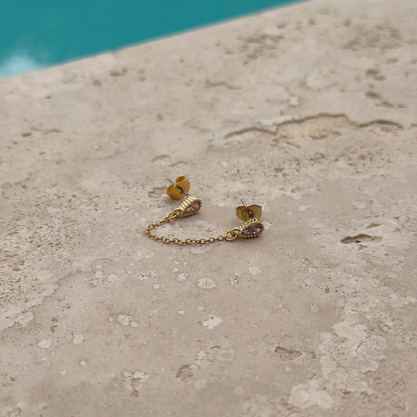 Boucles d'Oreilles ✨Rayon de Rose✨