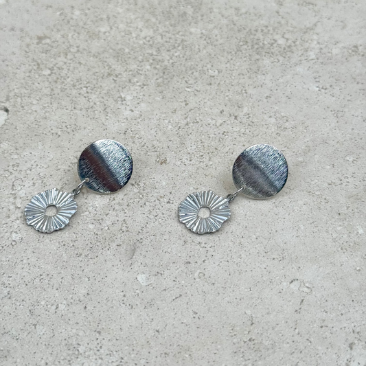 Boucles d'Oreilles ✨Silver Bloom✨